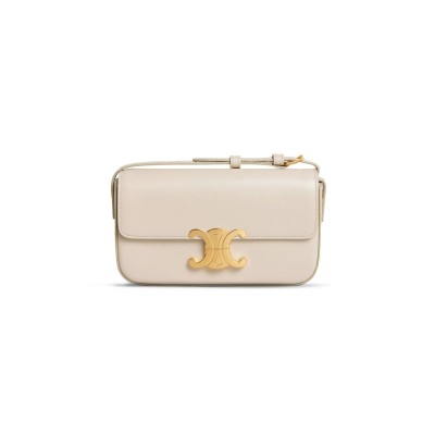CELINE SHOULDER BAG CLAUDE IN SHINY CALFSKIN 194143BF4.01IV (20*10*4cm)